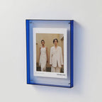 Coloured Acrylic Photo Frame for Wall or Tabletop, 5 Sizes
