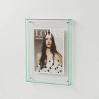 Coloured Acrylic Photo Frame for Wall or Tabletop, 5 Sizes