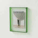 Coloured Acrylic Photo Frame for Wall or Tabletop, 5 Sizes