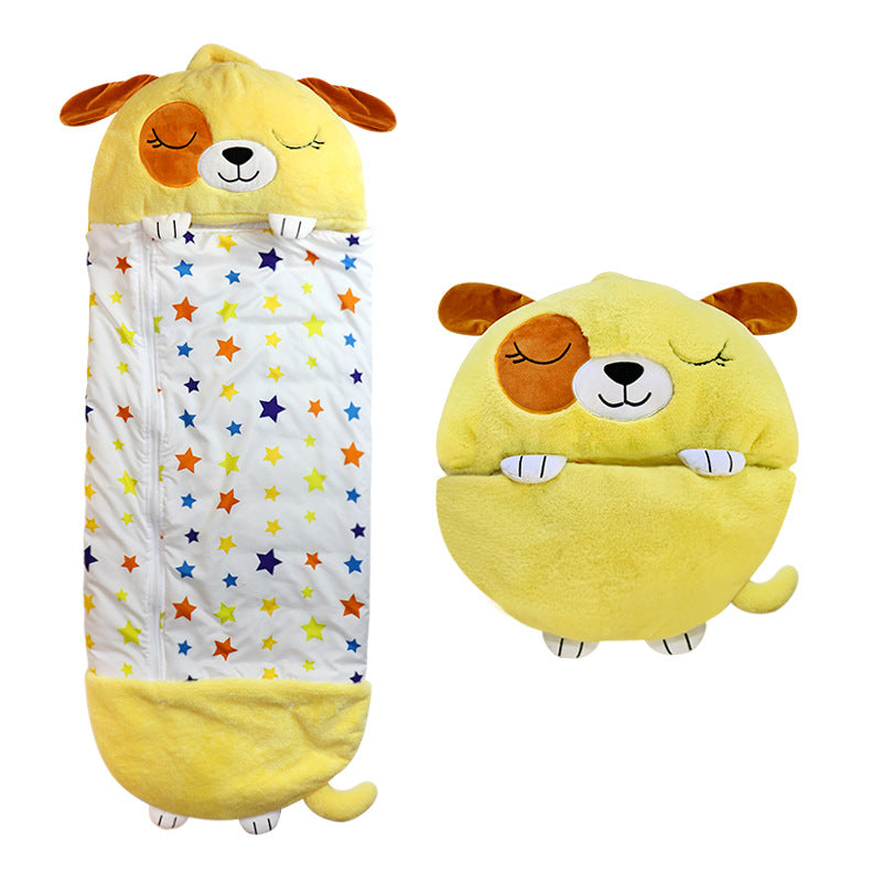 Plush Children's Sleeping Bag with Soft Animal Design