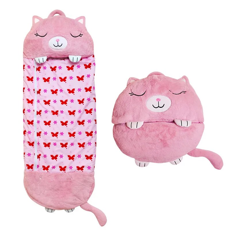 Plush Children's Sleeping Bag with Soft Animal Design