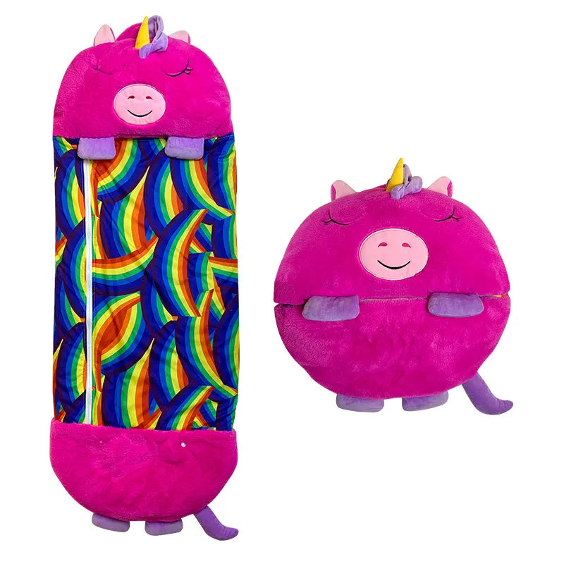Plush Children's Sleeping Bag with Soft Animal Design