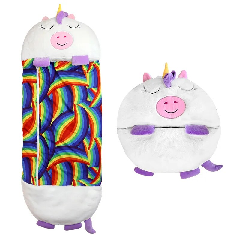 Plush Children's Sleeping Bag with Soft Animal Design