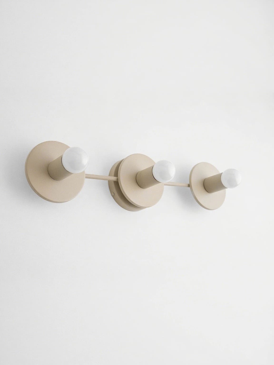 Minimalist 3-Light Wall Light, 55.9cm Wide, Eight Colours
