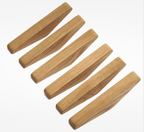 Two-Tone Solid Wood Wall Hook 13.5cm, Scandinavian Style