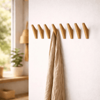 Two-Tone Solid Wood Wall Hook 13.5cm, Scandinavian Style