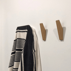 Two-Tone Solid Wood Wall Hook 13.5cm, Scandinavian Style