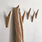 Two-Tone Solid Wood Wall Hook 13.5cm, Scandinavian Style