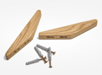 Two-Tone Solid Wood Wall Hook 13.5cm, Scandinavian Style