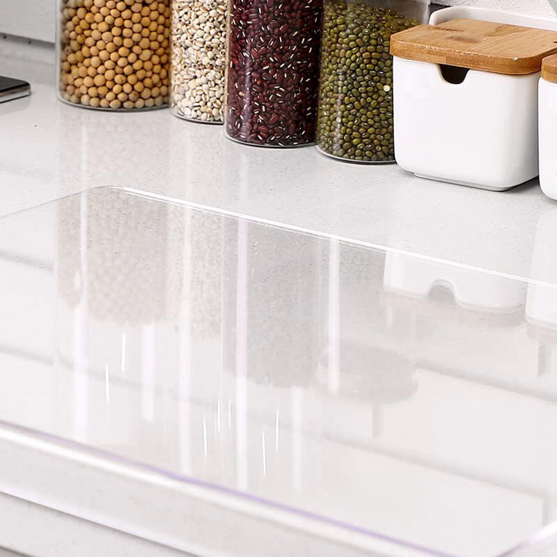 Clear Acrylic Chopping Board with Non-Slip Base