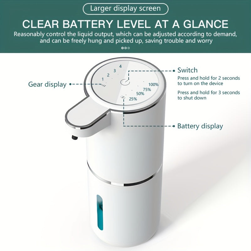 Automatic Sensor Soap Dispenser, 380 ml, USB Rechargeable