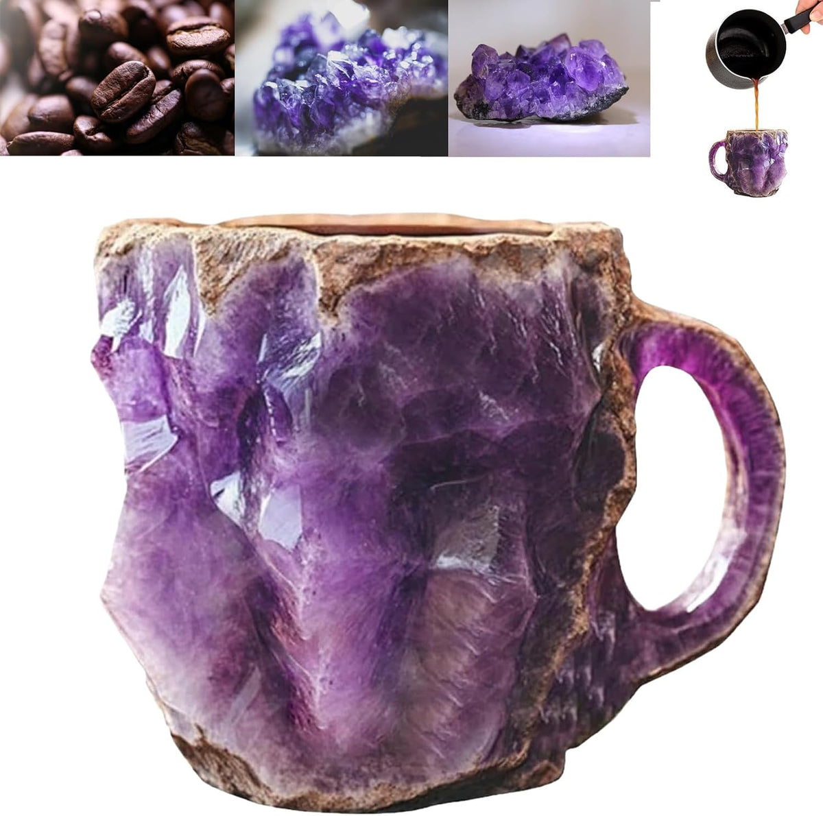 Gemstone-Effect Ceramic Mug, 200 ml, Hand Finished