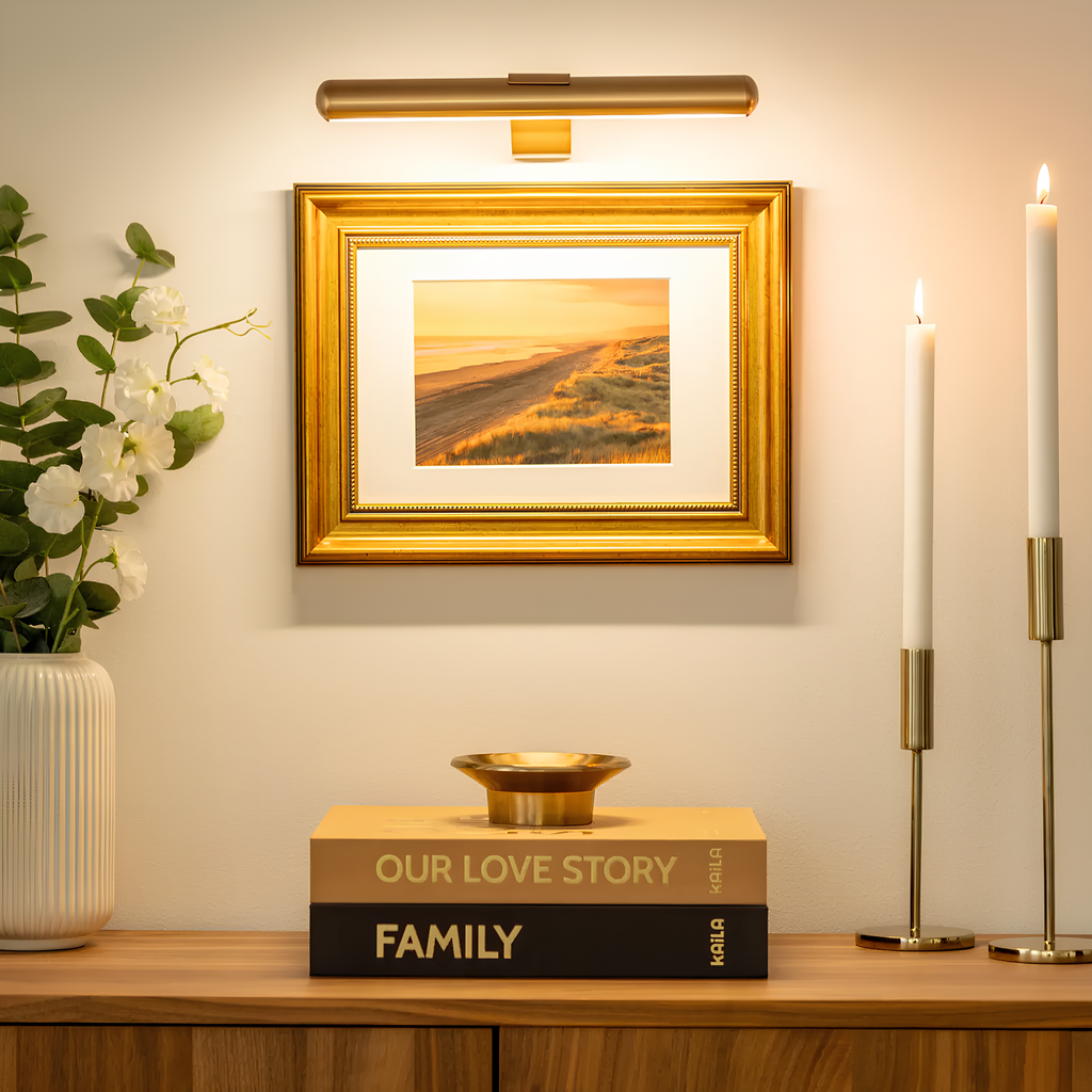 Cordless LED Picture Light, Rechargeable and Dimmable