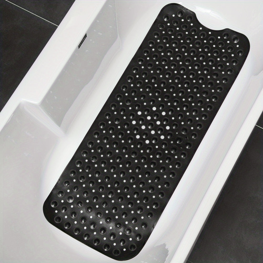 Extra-Long Non-Slip Bath Mat with Suction Cups, 101 x 40cm