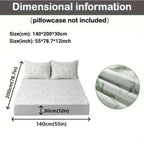 Cooling Bamboo Mattress Protector with 3D Air Layer