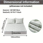 Cooling Bamboo Mattress Protector with 3D Airflow Layer