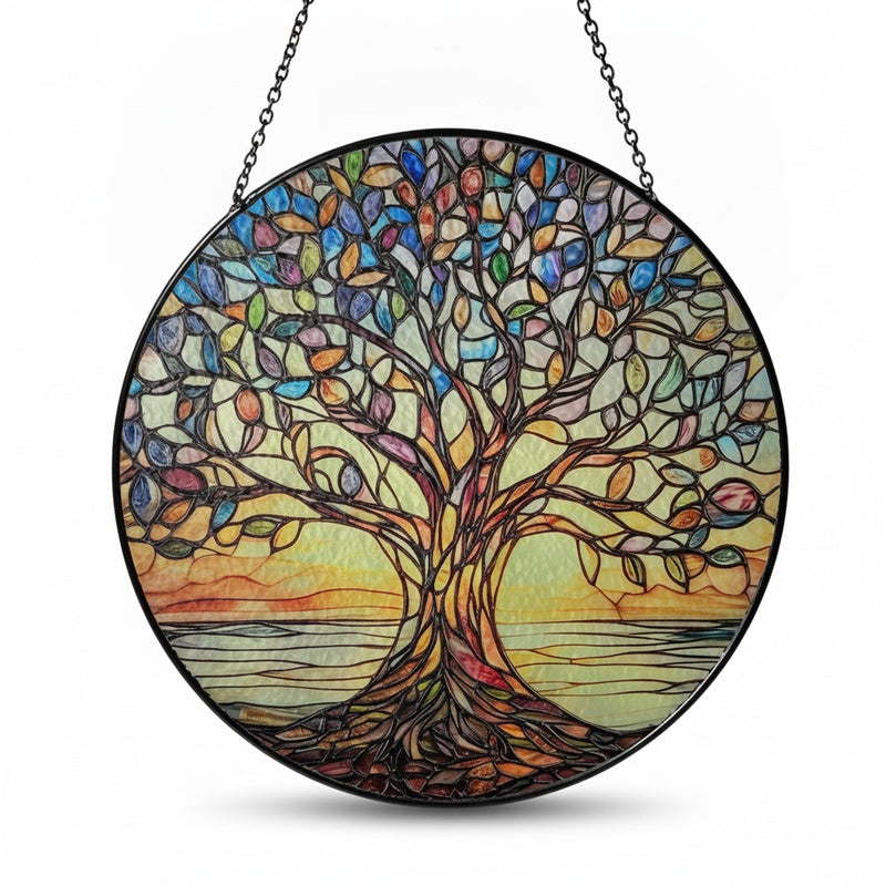Tree of Life Suncatcher Window Decoration, 15cm, Chain Included