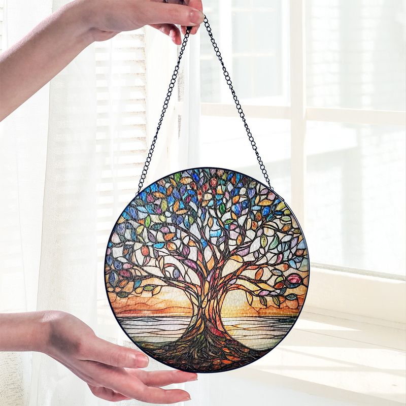 Tree of Life Suncatcher Window Decoration, 15cm, Chain Included
