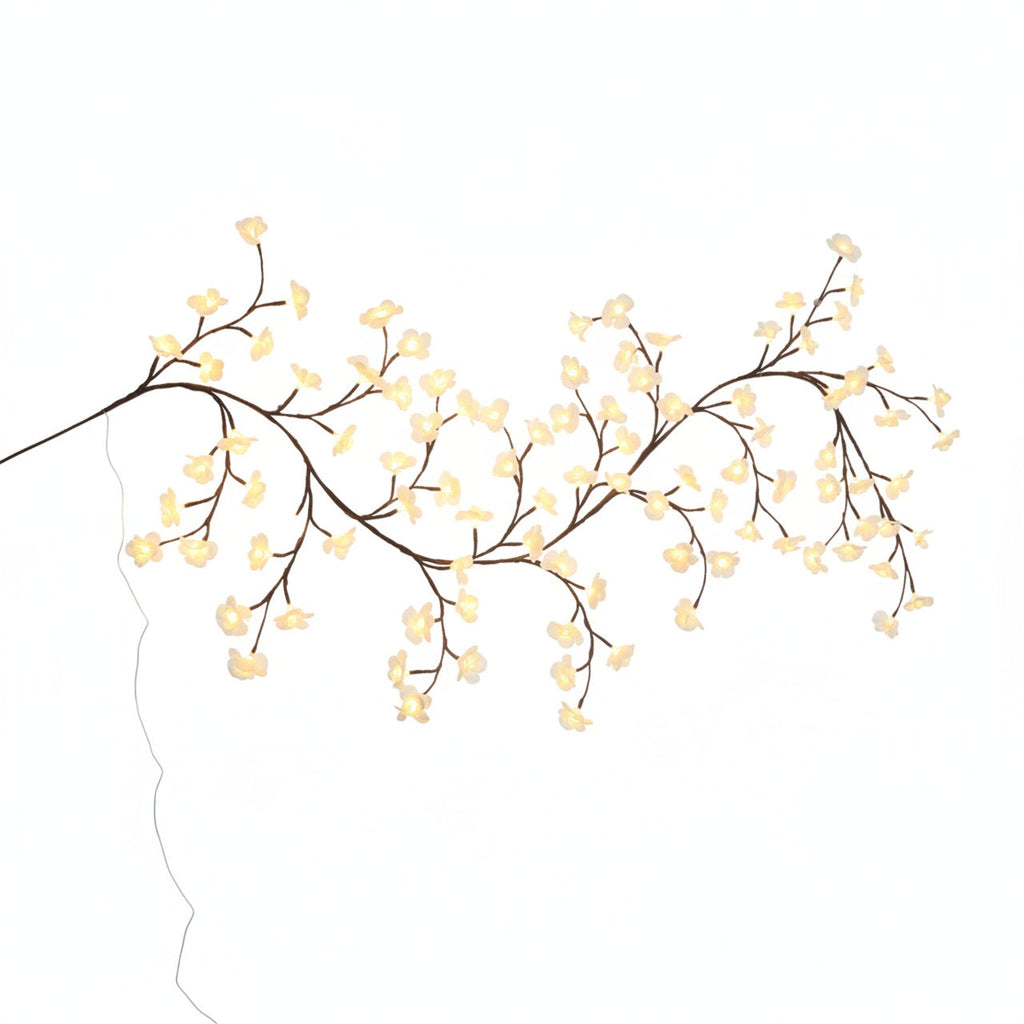 LED Flower Branch Wall Light, USB Powered Decoration