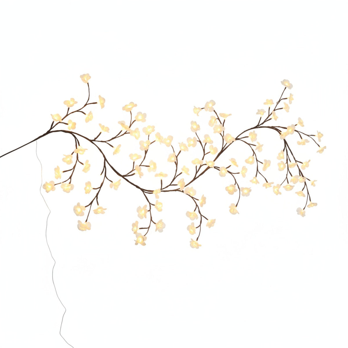 LED Flower Branch Wall Light, USB Powered Decoration