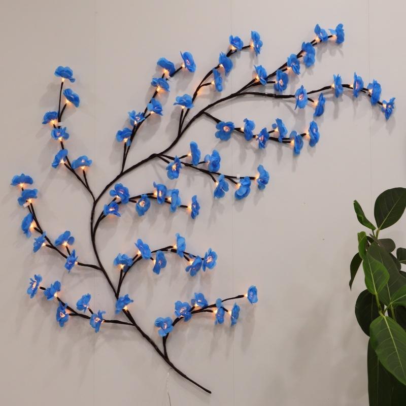 LED Flower Branch Wall Light, USB Powered Decoration