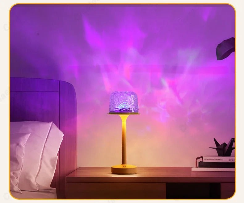 Cordless Touch Table Lamp, Dimmable Warm LED with Metal Finish