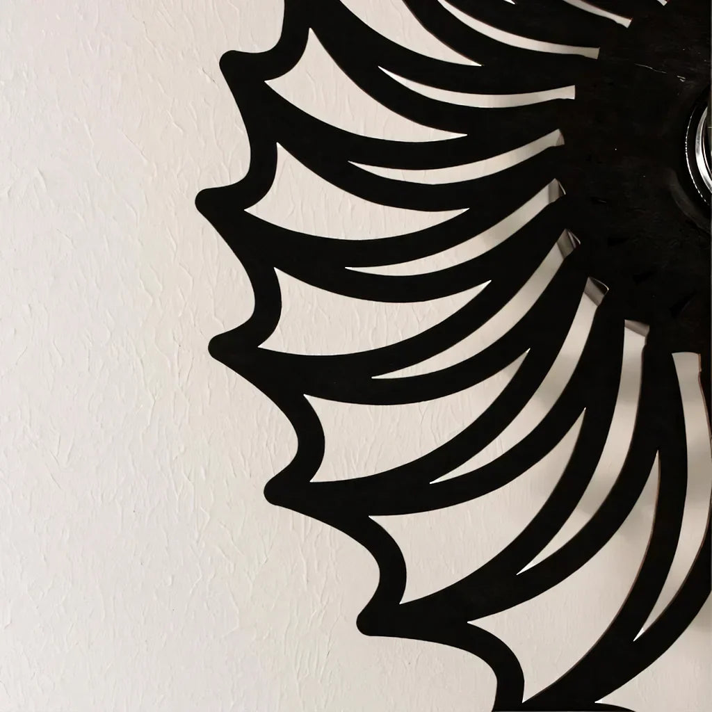 Round Handmade Ceramic Wall Light, 35 to 50 cm, Gold or Black