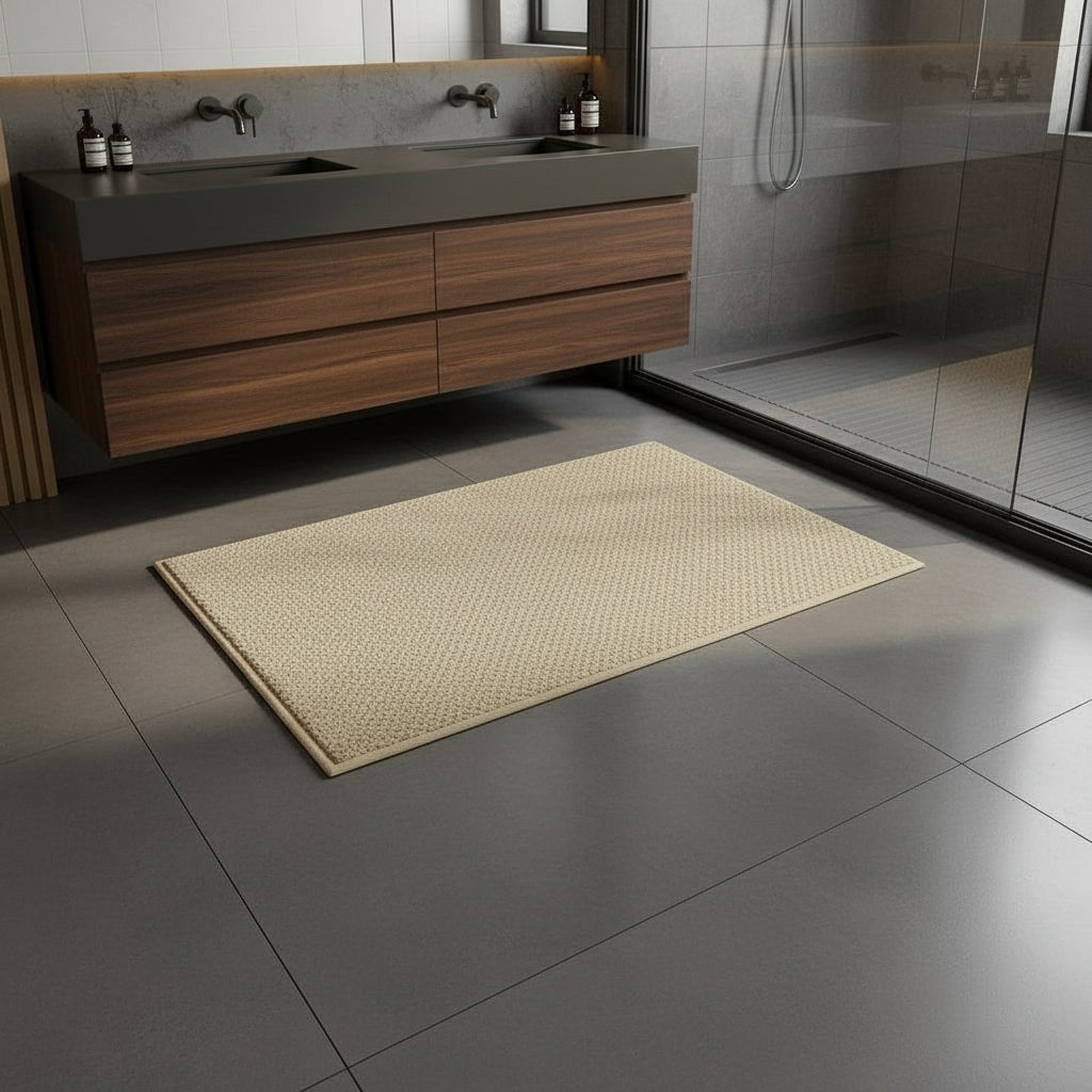 Absorbent Geometric Doormat, Anti-Slip, Three Sizes