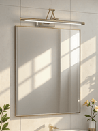 Rechargeable Picture Light in Gold with Remote and Dimmer