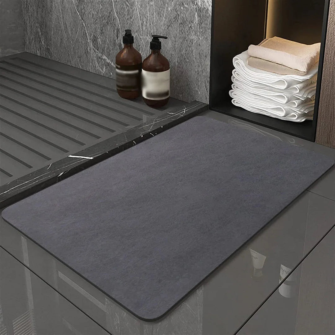 Diatomaceous Earth Bath Mat, Fast Drying and Non-Slip