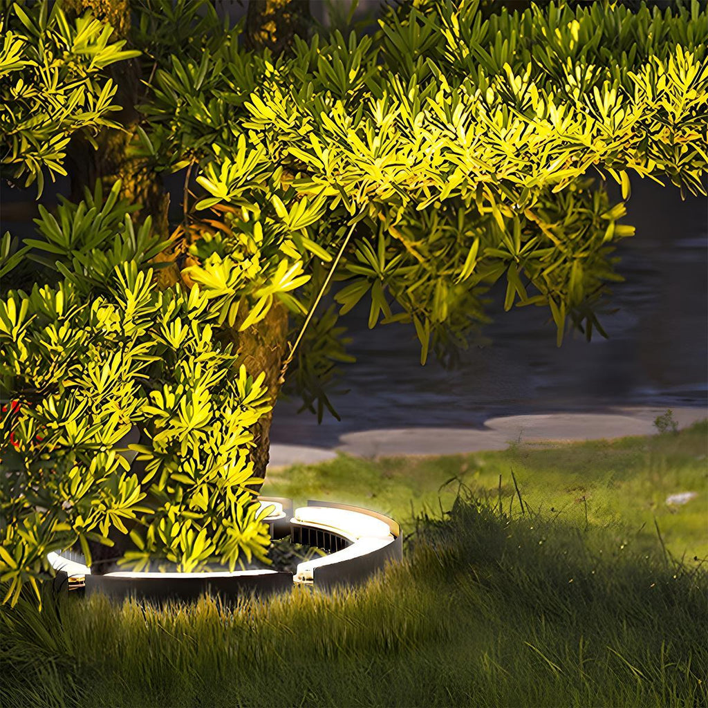 Arched LED Garden Spike Spotlight, 12W, IP65, Black