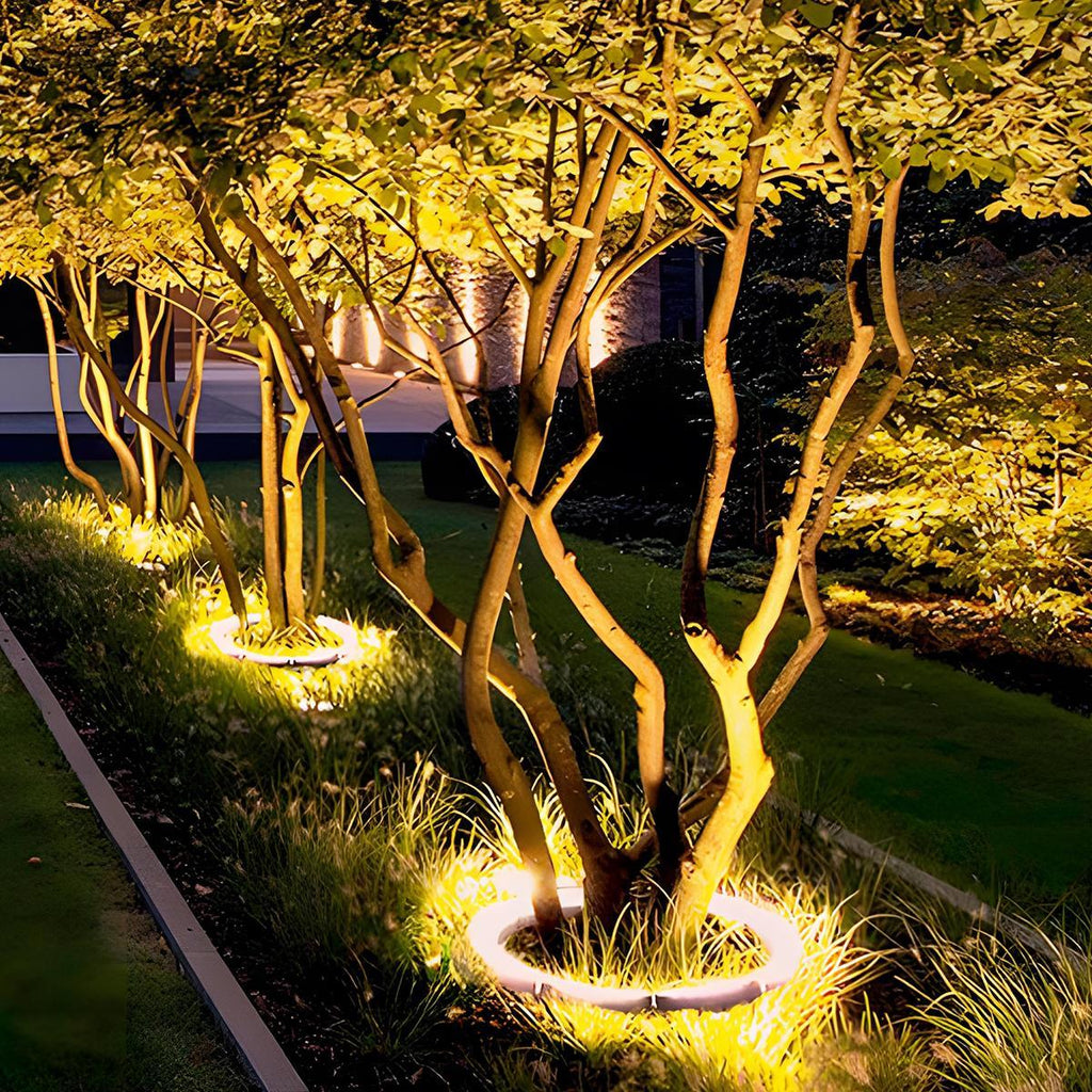 Arched LED Garden Spike Spotlight, 12W, IP65, Black