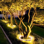 Arched LED Garden Spike Spotlight, 12W, IP65, Black