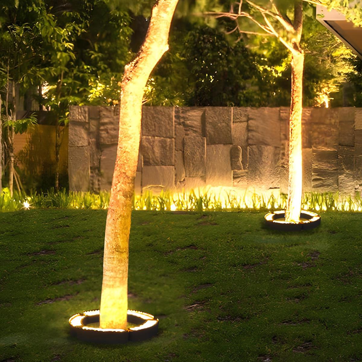 Arched LED Garden Spike Spotlight, 12W, IP65, Black