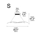 Wave LED Pendant Light, Dimmable, 90 or 150 cm, Black