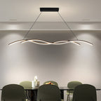 Wave LED Pendant Light, Dimmable, 90 or 150 cm, Black