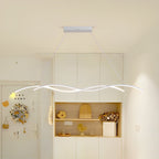 Wave LED Pendant Light, Dimmable, 90 or 150 cm, Black