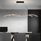 Wave LED Pendant Light, Dimmable, 90 or 150 cm, Black