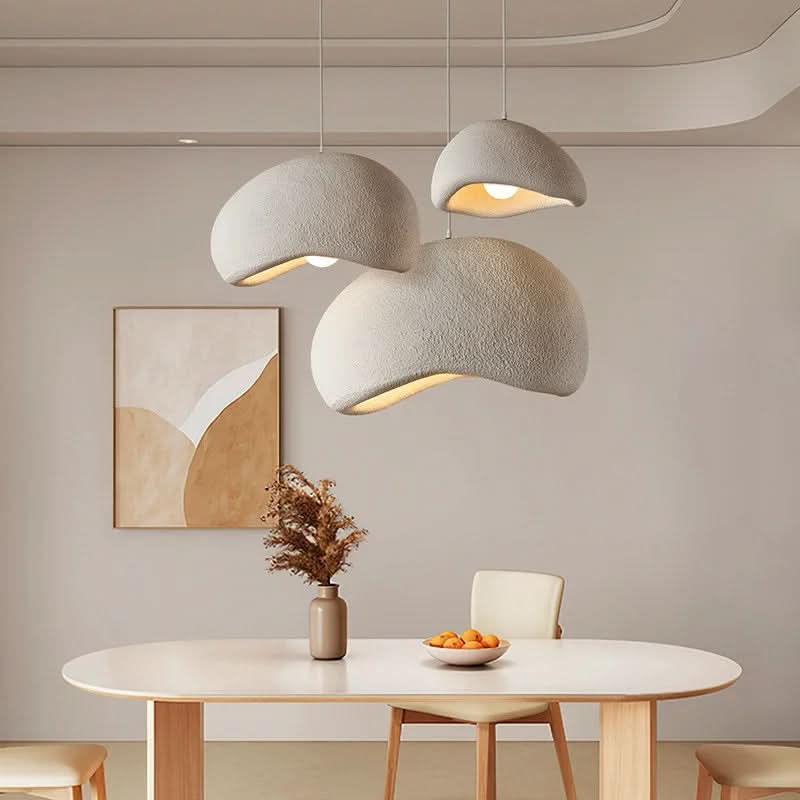 Dimmable Minimalist Pendant Light, 30-50cm, White or Grey