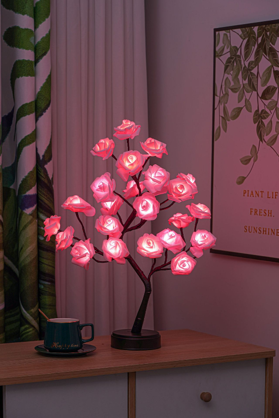 LED Blossom Branch Light, 24 Flowers, Warm White, 40 cm