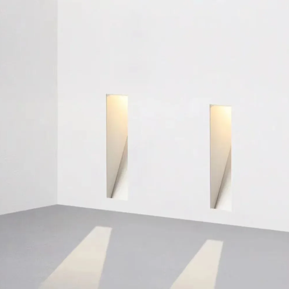 Recessed 3W LED Step Light with Motion Sensor, Frameless White