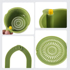 Hanging Sink Drain Basket 20x14x13cm, BPA-Free, One-Click Empty