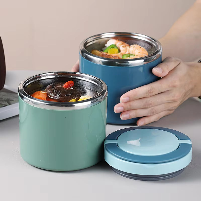 Insulated Stainless Steel Food Flask, Leak-Proof, 630ml or 1000ml