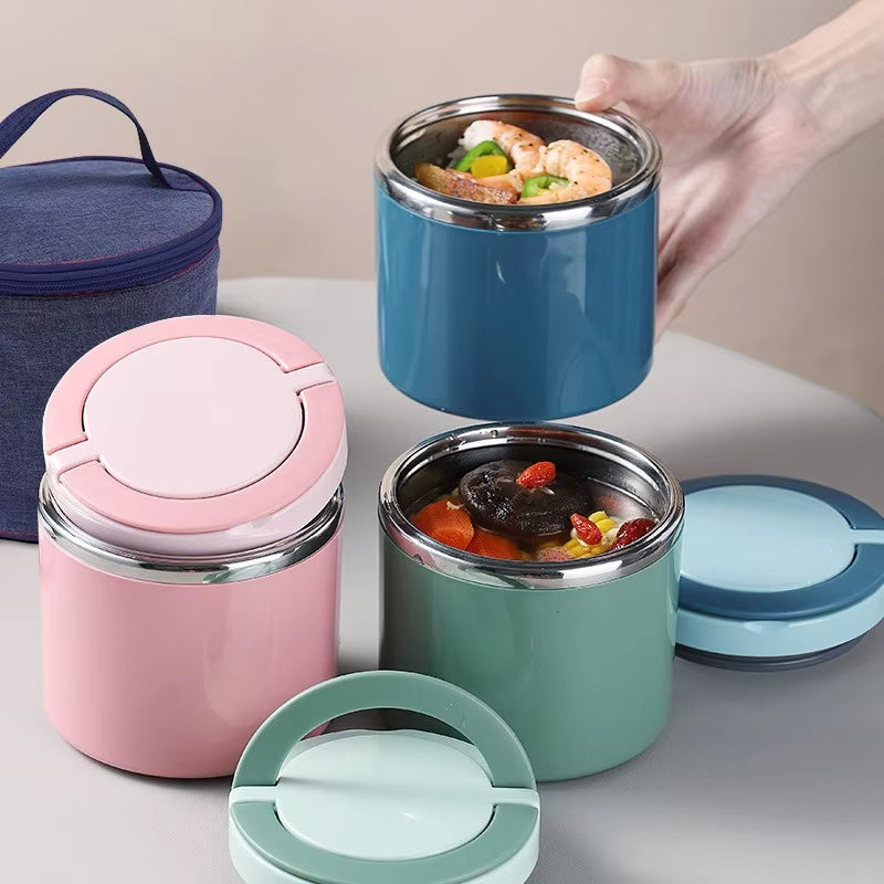 Insulated Stainless Steel Food Flask, Leak-Proof, 630ml or 1000ml