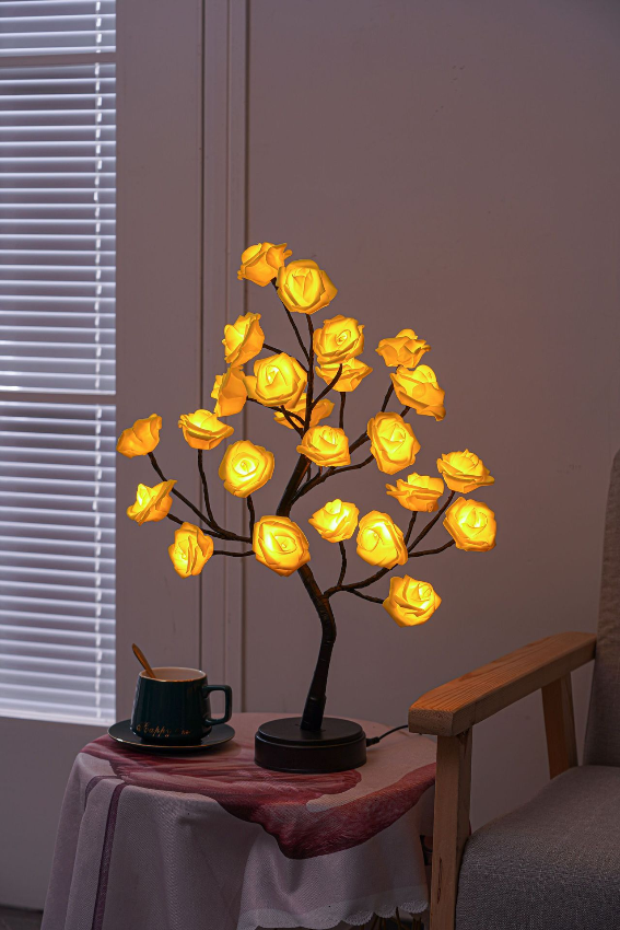 LED Blossom Branch Light, 24 Flowers, Warm White, 40 cm