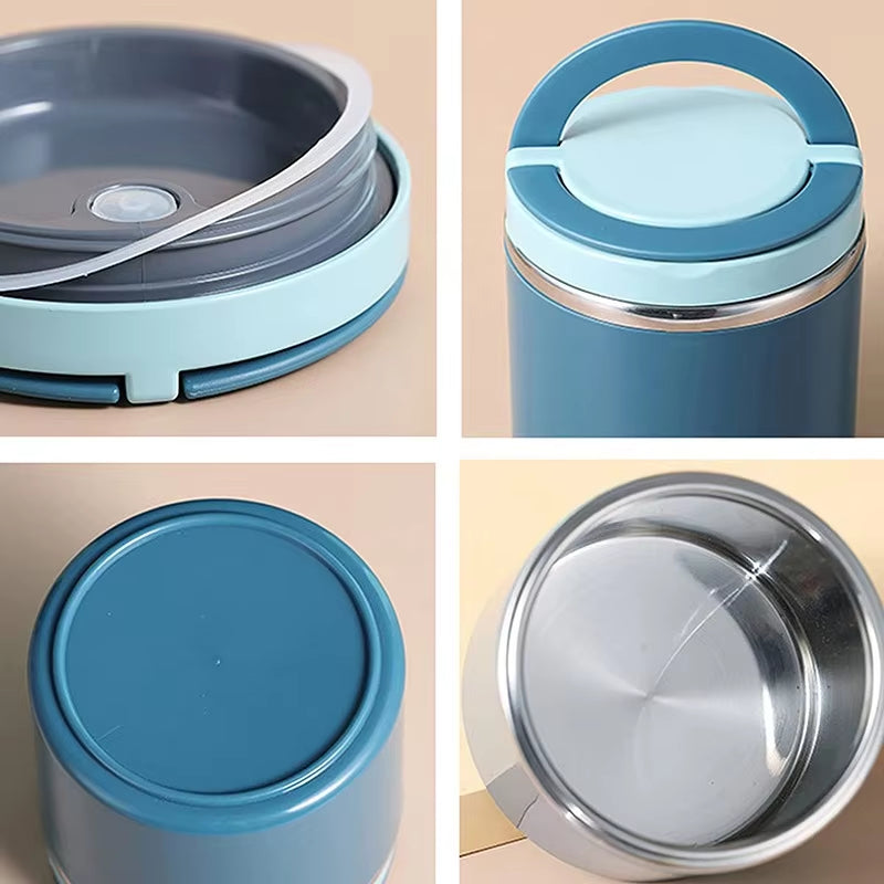 Insulated Stainless Steel Food Flask, Leak-Proof, 630ml or 1000ml