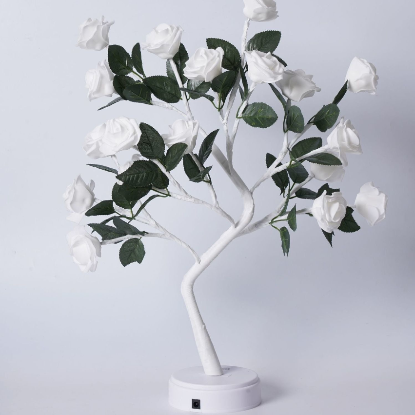 LED Blossom Branch Light, 24 Flowers, Warm White, 40 cm