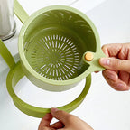 Hanging Sink Drain Basket 20x14x13cm, BPA-Free, One-Click Empty