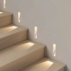 Recessed 3W LED Step Light with Motion Sensor, Frameless White
