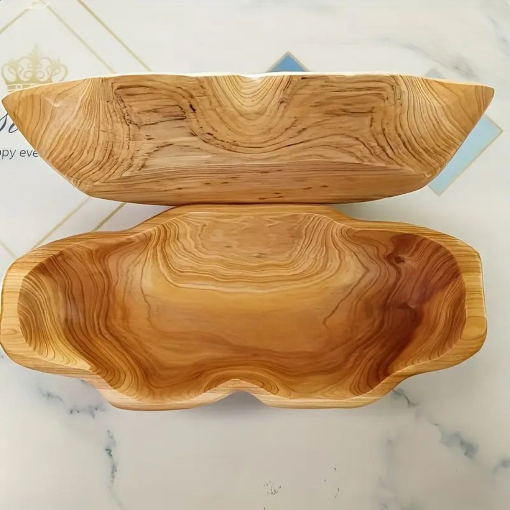 Organic Shaped Wooden Serving and Storage Tray